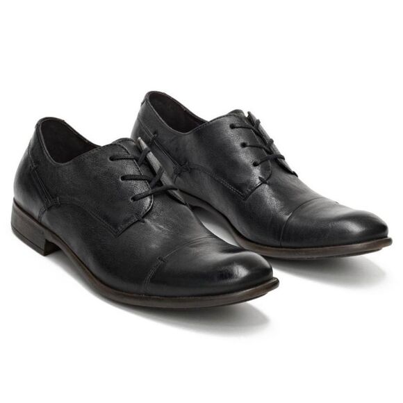 John Varvatos Star USA Black Leather Oxford Cap Toe Dress Shoes‎ Mens Size 9.5 M main image 5